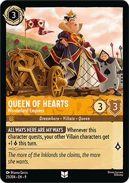 Die Herzkönigin - Kaiserliche Majestät des Wunderlands 9FAB-23 Uncommon Boosterfrisch Deutsch Foil