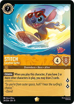 Stitch - Sorgloser Surfer 9FAB-24 Legendary Near Mint Deutsch