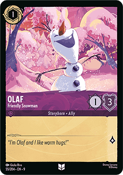 Olaf - Freundlicher Schneemann 9FAB-55 Uncommon Boosterfrisch Deutsch Foil