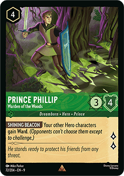 Prinz Phillip - Hüter des Waldes 9FAB-72 Rare Boosterfrisch Deutsch Foil