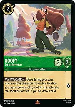 Goofy - Bereit für ein Abenteuer (V.1) 9FAB-74 Rare Boosterfrisch Deutsch Foil