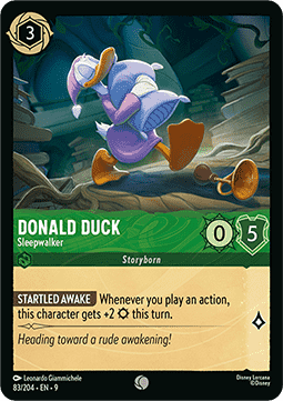 Donald Duck - Schlafwandler 9FAB-83 Common Boosterfrisch Deutsch