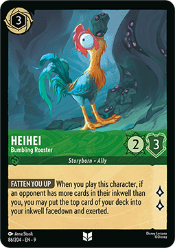 HeiHei - Ungeschickter Hahn 9FAB-86 Uncommon Boosterfrisch Deutsch Foil