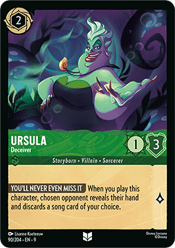Ursula - Täuscherin 9FAB-90 Uncommon Boosterfrisch Deutsch Foil
