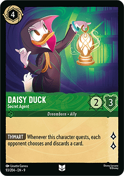 Daisy Duck - Geheimagentin 9FAB-93 Uncommon Boosterfrisch Deutsch Foil