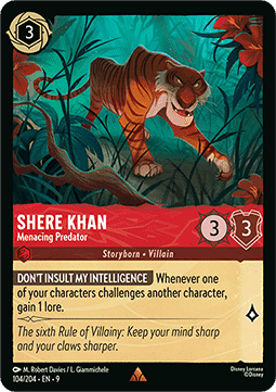 Shir Khan - Bedrohliches Raubtier 9FAB-104 Rare Boosterfrisch Deutsch