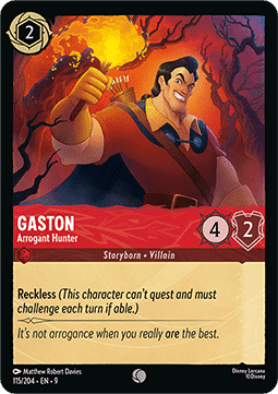 Gaston - Arroganter Jäger 9FAB-115 Common Boosterfrisch Deutsch