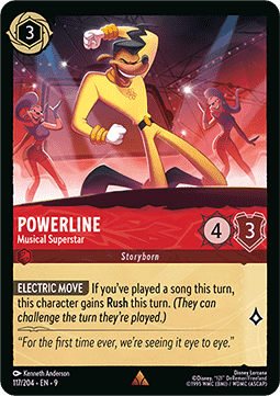 Powerline - Musikalischer Superstar (V.1) 9FAB-117 Rare Boosterfrisch Deutsch Foil