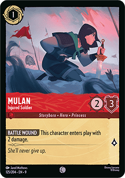 Mulan - Verwundete Soldatin 9FAB-125 Common Boosterfrisch Deutsch