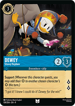 Trick Duck - Angeberischer Neffe 9FAB-139 Uncommon Boosterfrisch Deutsch Foil