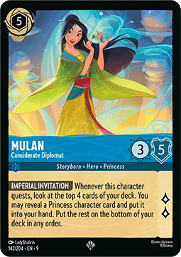 Mulan - Besonnene Diplomatin (V.1) 9FAB-142 Super Rare Near Mint Deutsch
