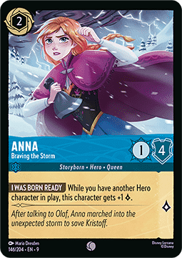 Anna - Dem Sturm trotzend (V.1) 9FAB-146 Common Boosterfrisch Deutsch Foil
