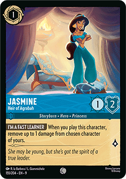 Jasmin - Thronerbin von Agrabah 9FAB-155 Common Boosterfrisch Deutsch Foil