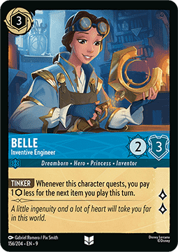 Belle - Ideenreiche Ingenieurin 9FAB-156 Uncommon Boosterfrisch Deutsch Foil
