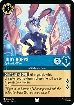 Judy Hopps - Optimistische Polizistin 9FAB-157 Uncommon Boosterfrisch Deutsch Foil