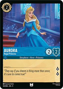 Aurora - Vornehme Prinzessin 9FAB-161 Uncommon Boosterfrisch Deutsch Foil