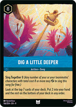 Du Musst Nur Tiefer in dir Graben 9FAB-166 Uncommon Boosterfrisch Deutsch Foil