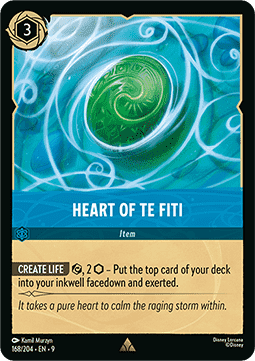 Herz von Te Fiti 9FAB-168 Rare Boosterfrisch Deutsch Foil