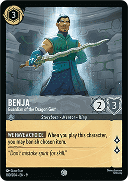 Benja - Wächter des Drachenjuwels 9FAB-180 Common Boosterfrisch Deutsch Foil