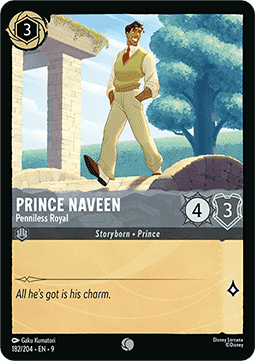 Prinz Naveen - Mittelloser Prinz 9FAB-182 Common Boosterfrisch Deutsch Foil