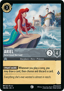 Arielle - Entschlossene Meerjungfrau 9FAB-196 Common Boosterfrisch Deutsch Foil