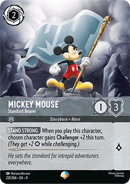 Micky Maus - Standartenträger (V.2) 9FAB-221 Epic Boosterfrisch Deutsch Foil