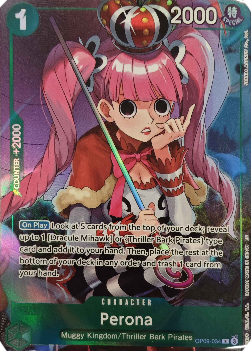 Perona (OP09-034) (V.1) UP Rare Near Mint Englisch