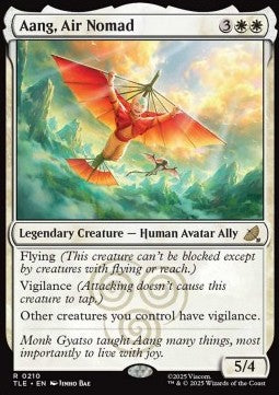 Aang, Air Nomad (V.1) TLE-210 Rare Near Mint Englisch Foil