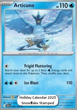 Articuno xJTG-032 Promo Near Mint Englisch