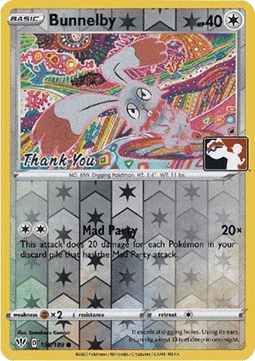 Bunnelby DAA-150 Promo Excellent Englisch Reverse Holo