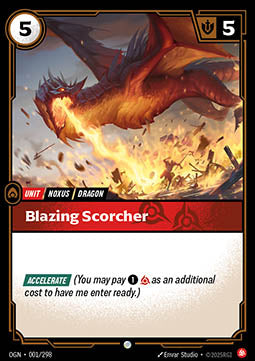 Blazing Scorcher OGN-001 Common Boosterfrisch Englisch