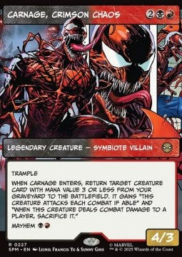 Carnage, Crimson Chaos XSPM-227 Rare Near Mint Englisch
