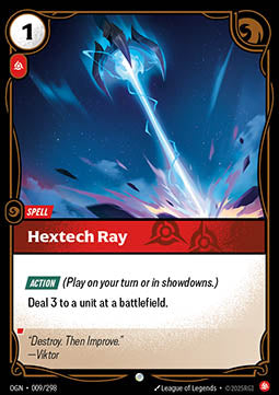Hextech Ray OGN-009 Common Boosterfrisch Englisch Foil