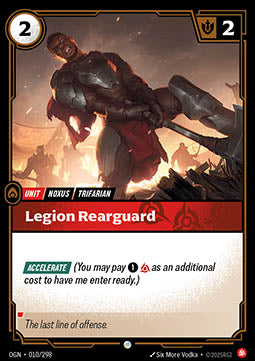 Legion Rearguard OGN-010 Common Boosterfrisch Englisch Foil