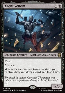 Agent Venom SPM-49 Rare Near Mint Englisch Foil