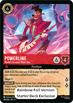 Powerline - Größter Rockstar der Welt 9FAB-110 Super Rare Near Mint Deutsch Foil