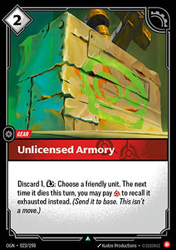 Unlicensed Armory OGN-023 Uncommon Near Mint Englisch Foil