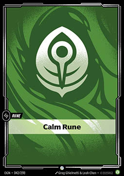 Calm Rune OGN-042 Common Boosterfrisch Englisch