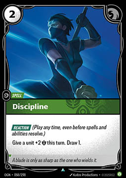 Discipline OGN-058 Uncommon Boosterfrisch Englisch