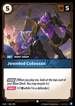 Jeweled Colossus OGN-086 Common Boosterfrisch Englisch