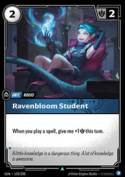 Ravenbloom Student OGN-103 Uncommon Boosterfrisch Englisch