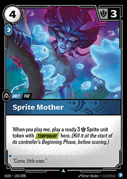 Sprite Mother OGN-106 Uncommon Boosterfrisch Englisch