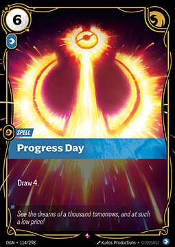 Progress Day OGN-114 Rare Boosterfrisch Englisch Foil