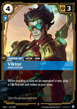 Viktor, Innovator OGN-117 Rare Near Mint Englisch Foil