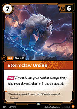 Stormclaw Ursine OGN-137 Common Excellent Englisch