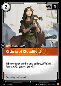 Cithria of Cloudfield OGN-139 Uncommon Boosterfrisch Englisch