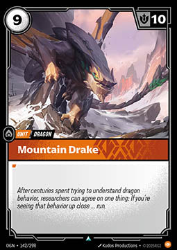 Mountain Drake OGN-142 Uncommon Boosterfrisch Englisch