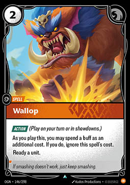 Wallop OGN-146 Uncommon Boosterfrisch Englisch