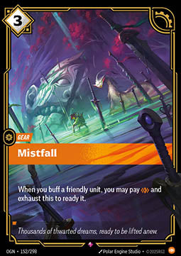 Mistfall OGN-152 Rare Excellent Englisch Foil