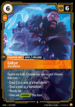 Udyr, Wildman OGN-157 Rare Boosterfrisch Englisch Foil